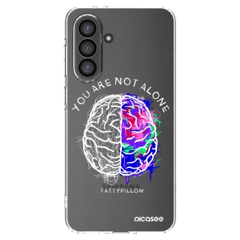 Picasee silikonový průhledný obal pro Samsung Galaxy A56 5G A566B - Brain - White