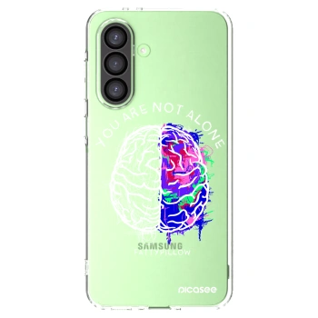 Picasee silikonový průhledný obal pro Samsung Galaxy A26 5G A266B - Brain - White