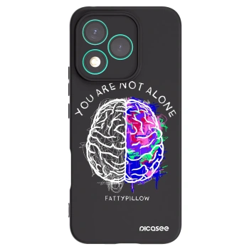 Picasee silikonový černý obal pro Honor 400 Lite 5G - Brain - White