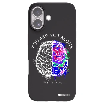 Picasee silikonový černý obal pro Apple iPhone 17 - Brain - White