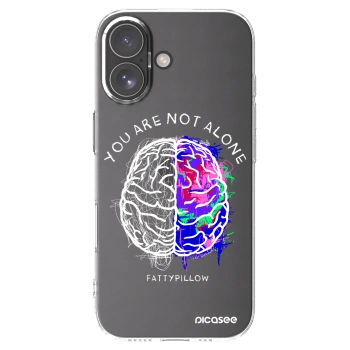 Picasee silikonový průhledný obal pro Apple iPhone 17 - Brain - White