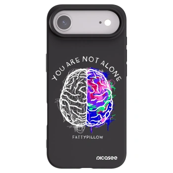 Picasee silikonový černý obal pro Apple iPhone Air - Brain - White