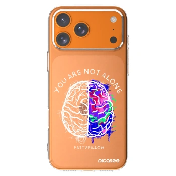 Picasee silikonový průhledný obal pro Apple iPhone 17 Pro Max - Brain - White