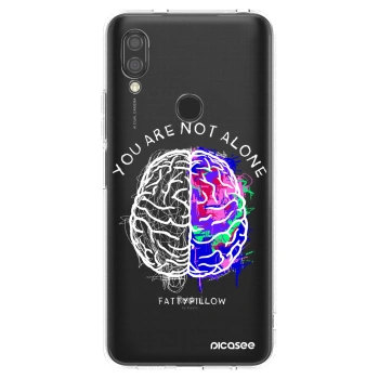 Picasee silikonový průhledný obal pro Xiaomi Redmi 7 - Brain - White