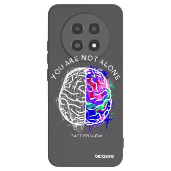 Picasee silikonový černý obal pro Realme 12X - Brain - White