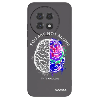 Picasee silikonový černý obal pro OnePlus 13R 5G - Brain - White