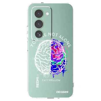 Picasee silikonový průhledný obal pro Xiaomi Redmi 15 5G - Brain - White
