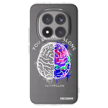 Picasee silikonový průhledný obal pro Xiaomi Redmi Note 15 Pro+ - Brain - White