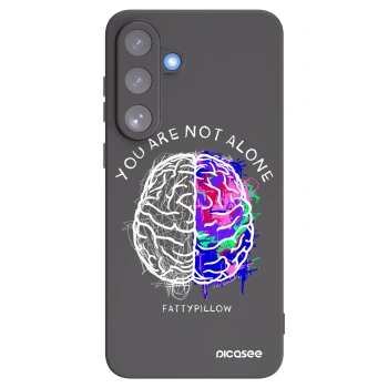 Picasee silikonový černý obal pro Samsung Galaxy S25 FE 5G - Brain - White