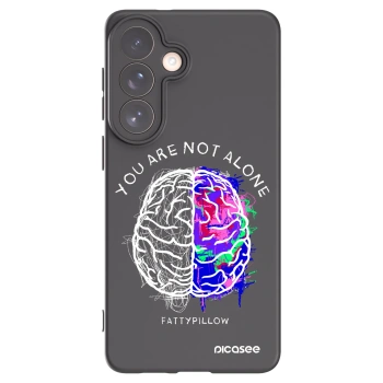Picasee silikonový černý obal pro Samsung Galaxy S26+ - Brain - White