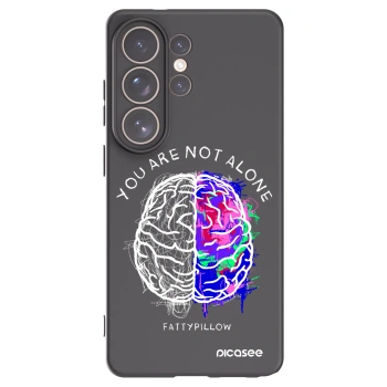 Picasee silikonový černý obal pro Samsung Galaxy S26 Ultra - Brain - White
