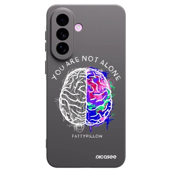 Picasee silikonový černý obal pro Samsung Galaxy A57 5G - Brain - White