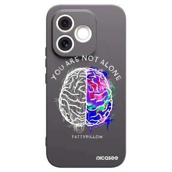 Picasee silikonový černý obal pro Honor 600 Lite - Brain - White