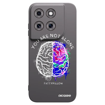 Picasee silikonový černý obal pro Motorola Moto G77 - Brain - White