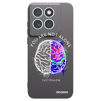 Picasee silikonový černý obal pro Motorola Edge 70 Fusion - Brain - White