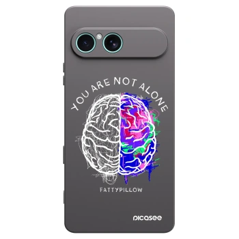 Picasee silikonový černý obal pro Sony Xperia 10 VII - Brain - White