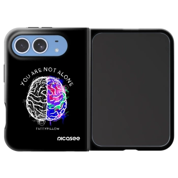 Picasee Fashion Case MagSafe Apple iPhone Duo - Brain - White