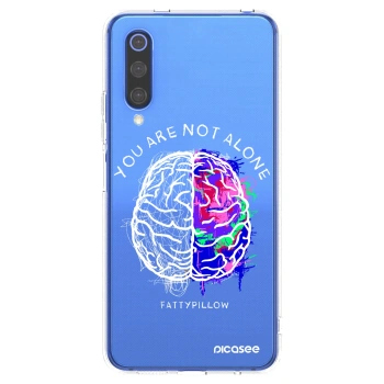 Picasee silikonový průhledný obal pro Xiaomi Mi 9 SE - Brain - White