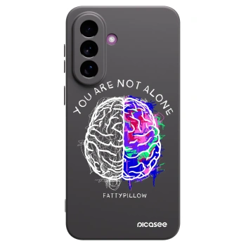 Picasee silikonový černý obal pro Samsung Galaxy A37 - Brain - White