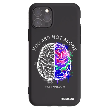 Picasee silikonový černý obal pro Apple iPhone 11 Pro - Brain - White