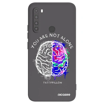 Picasee silikonový černý obal pro Xiaomi Redmi Note 8 - Brain - White