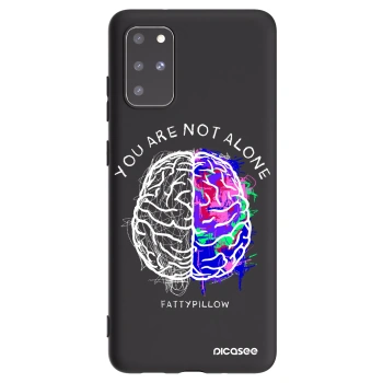 Picasee silikonový černý obal pro Samsung Galaxy S20+ G985F - Brain - White