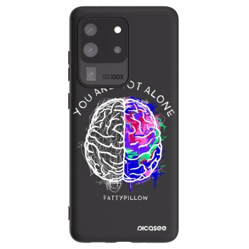 Picasee silikonový černý obal pro Samsung Galaxy S20 Ultra 5G G988F - Brain - White