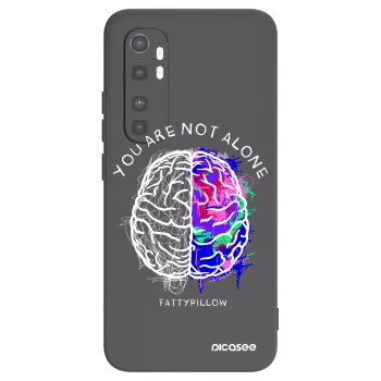 Picasee silikonový černý obal pro Xiaomi Mi Note 10 Lite - Brain - White