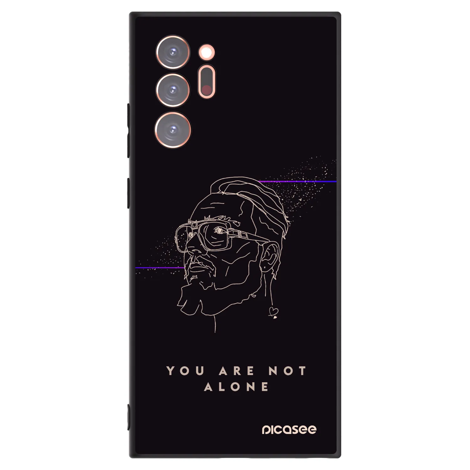 Picasee silikonový černý obal pro Samsung Galaxy Note 20 Ultra - You are not alone