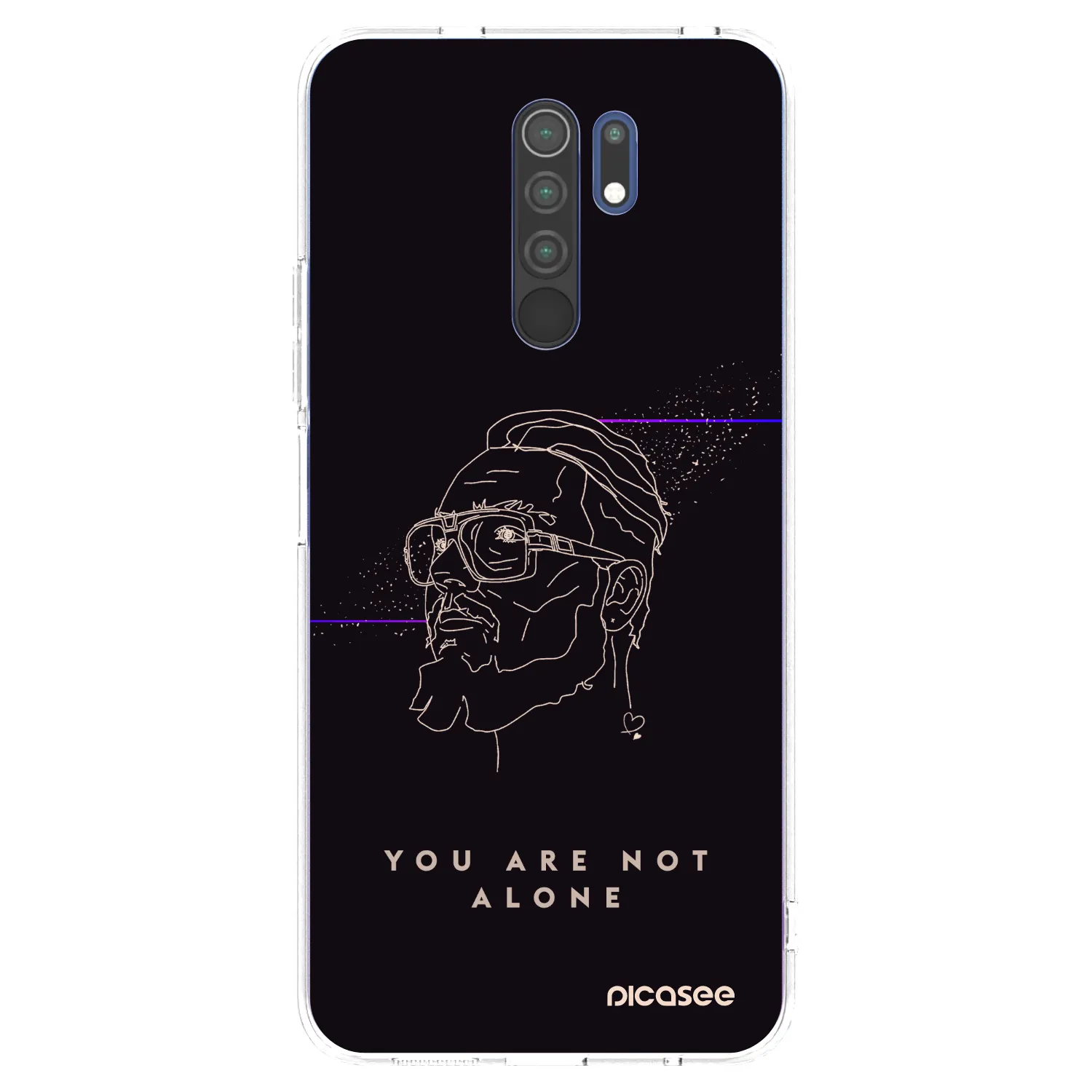 Picasee silikonový průhledný obal pro Xiaomi Redmi 9 - You are not alone