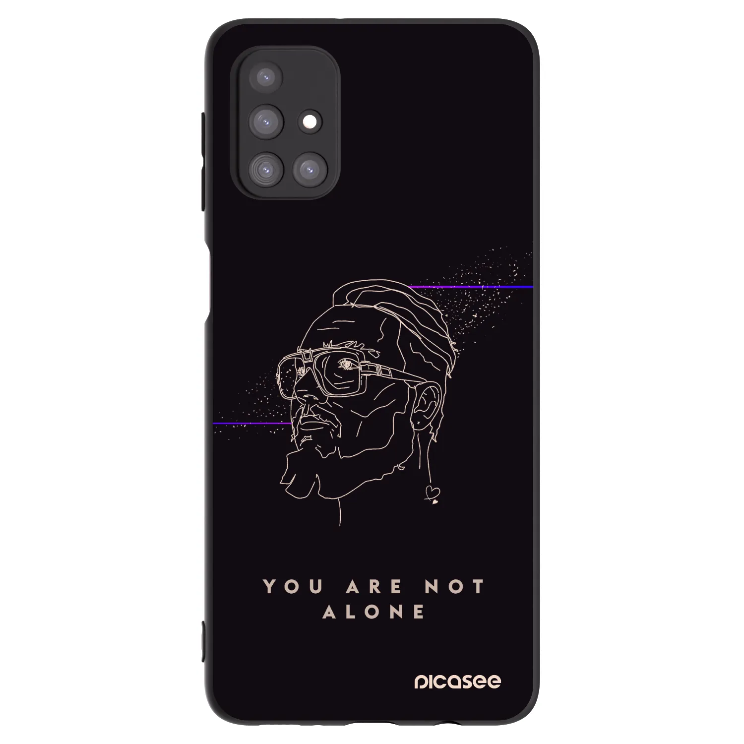 Picasee silikonový černý obal pro Samsung Galaxy M31s - You are not alone