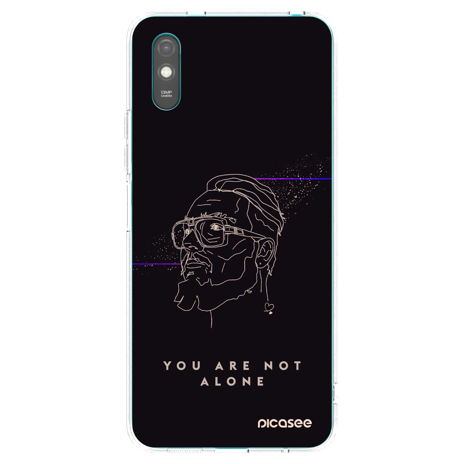 Picasee silikonový průhledný obal pro Xiaomi Redmi 9A - You are not alone
