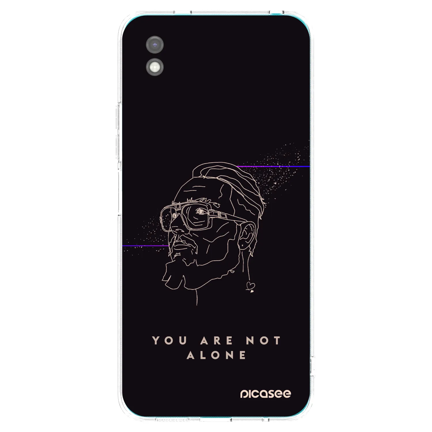 Picasee silikonový černý obal pro Xiaomi Redmi 9A - You are not alone