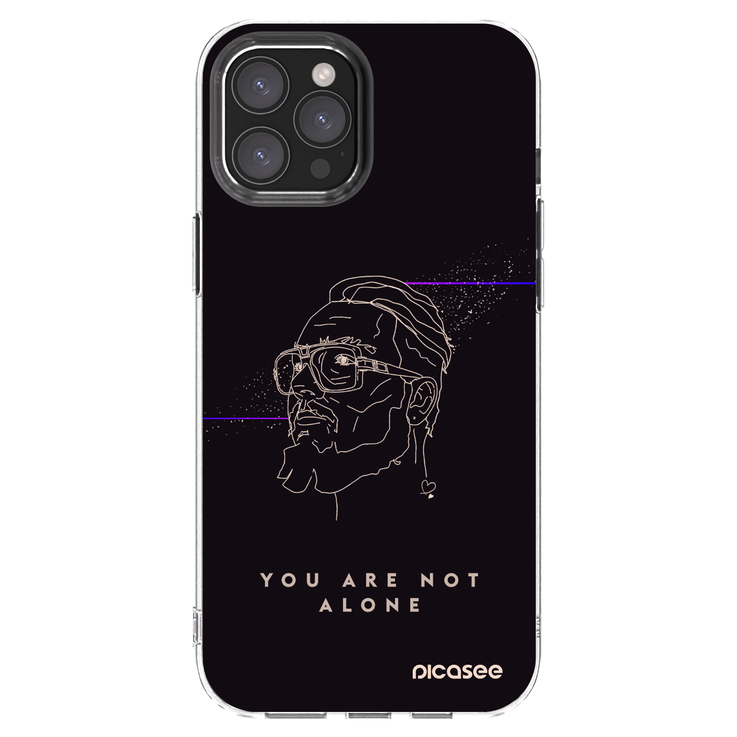 Picasee silikonový průhledný obal pro Apple iPhone 12 Pro Max - You are not alone