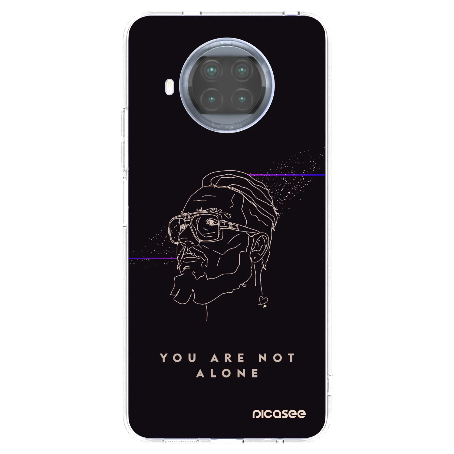 Picasee silikonový průhledný obal pro Xiaomi Mi 10T Lite - You are not alone