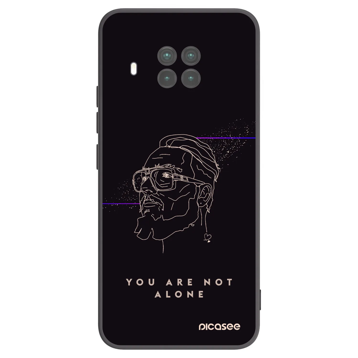 Picasee silikonový černý obal pro Xiaomi Mi 10T Lite - You are not alone