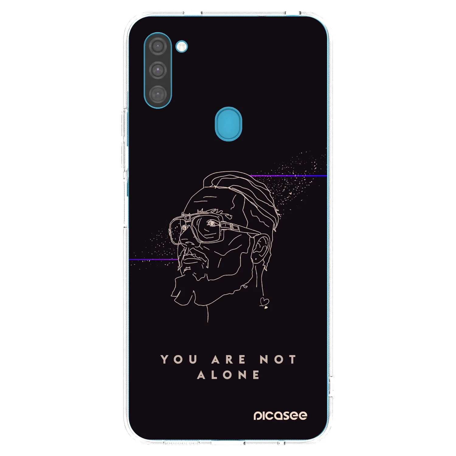 Picasee silikonový průhledný obal pro Samsung Galaxy M11 - You are not alone