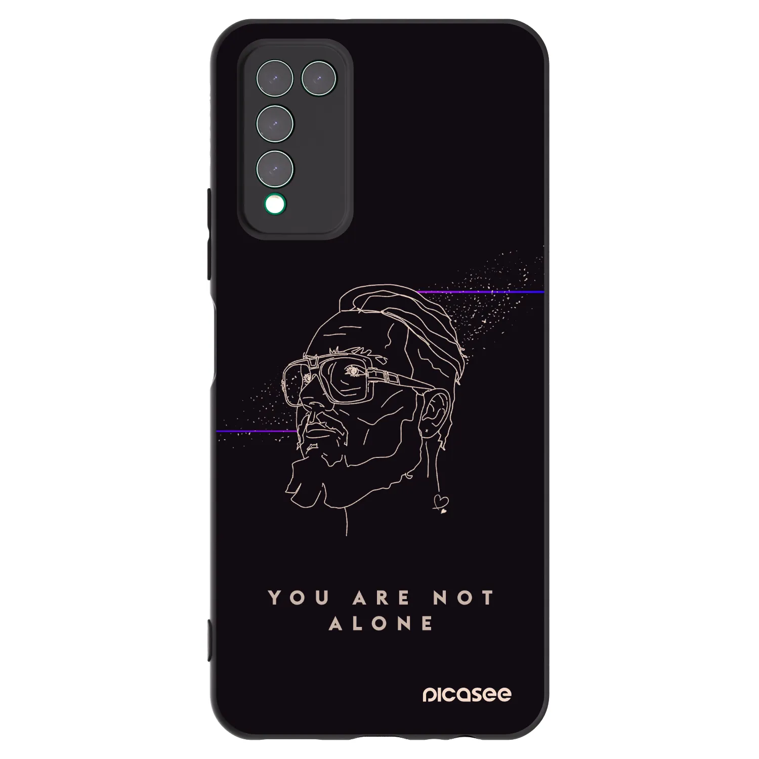 Picasee silikonový černý obal pro Honor 10X Lite - You are not alone