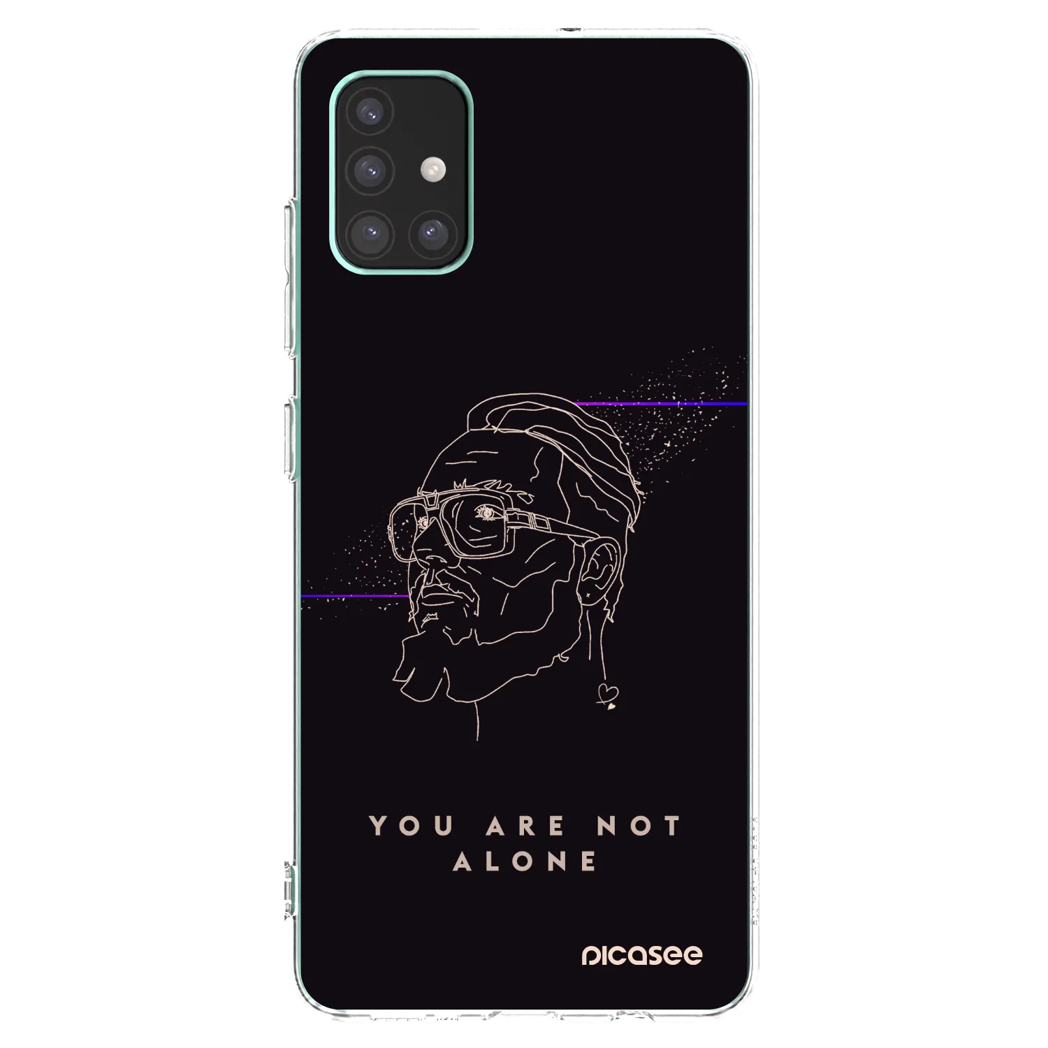 Picasee silikonový průhledný obal pro Samsung Galaxy M51 M515F - You are not alone