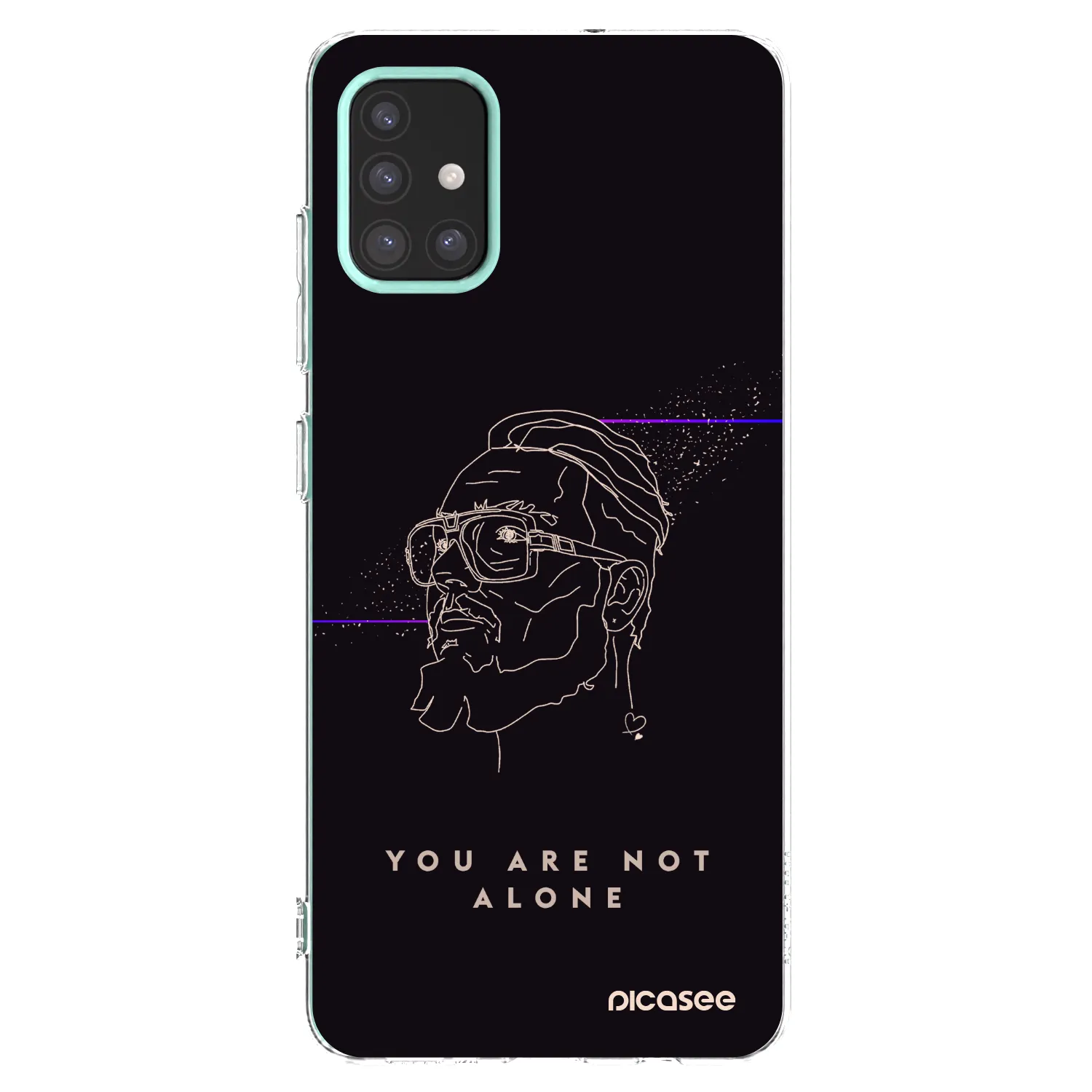 Picasee silikonový průhledný obal pro Samsung Galaxy M31s - You are not alone