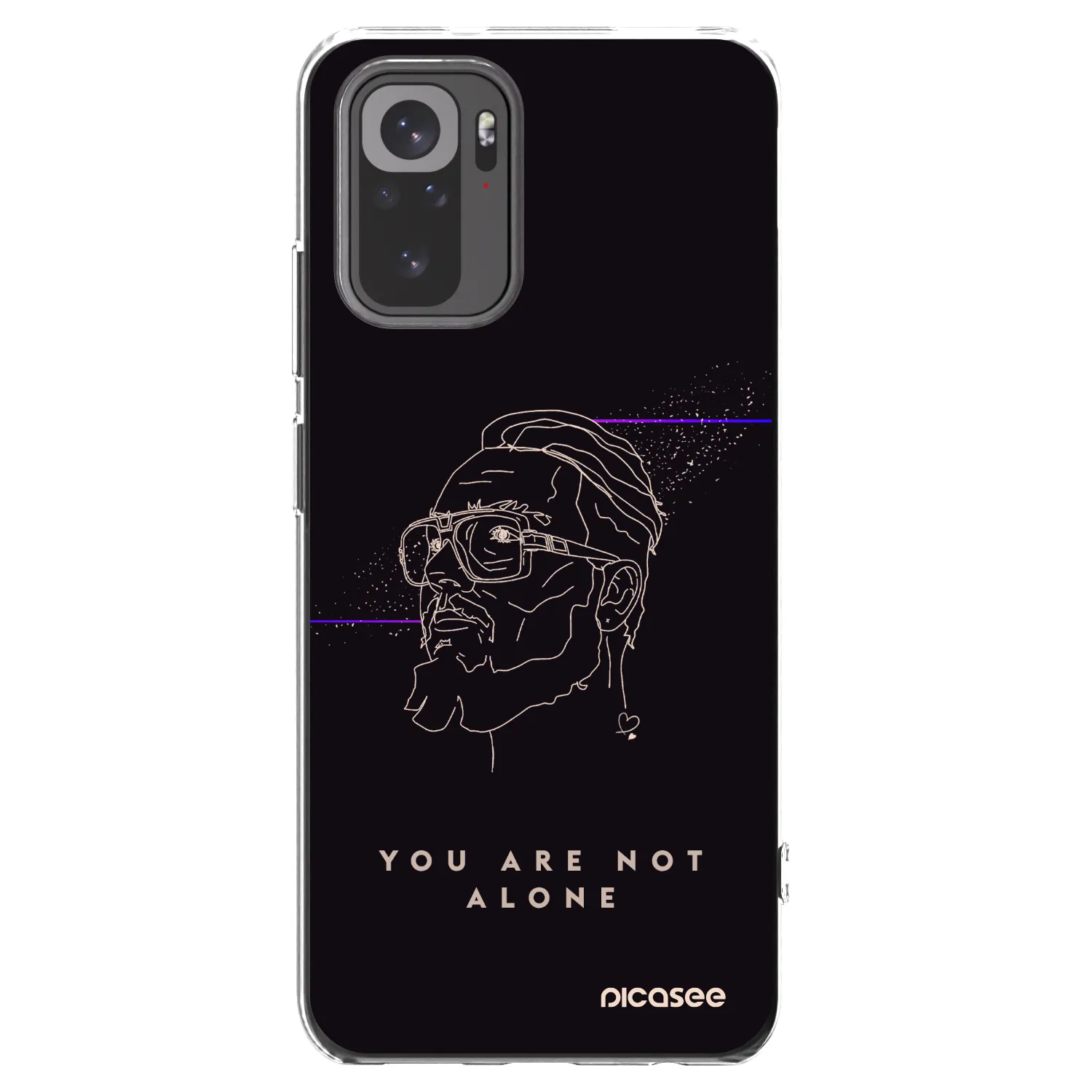 Picasee silikonový průhledný obal pro Xiaomi Redmi Note 10 - You are not alone