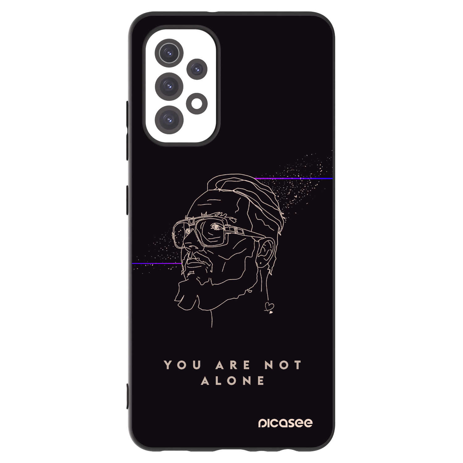 Picasee silikonový černý obal pro Samsung Galaxy A32 5G A326B - You are not alone