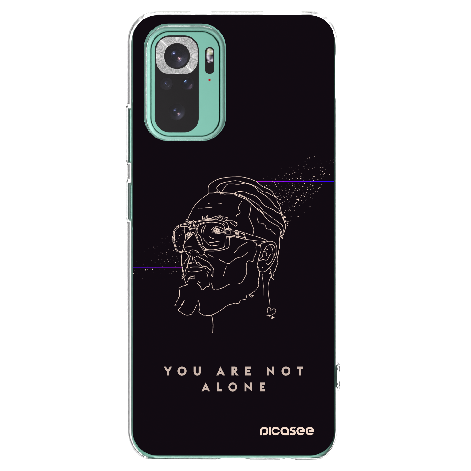 Picasee silikonový průhledný obal pro Xiaomi Redmi Note 10 Pro - You are not alone
