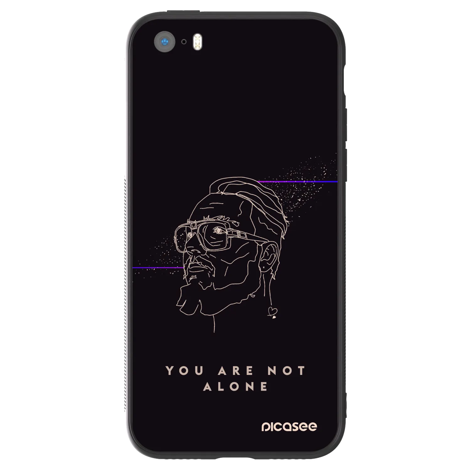 Picasee ULTIMATE CASE pro Apple iPhone 5/5S/SE - You are not alone