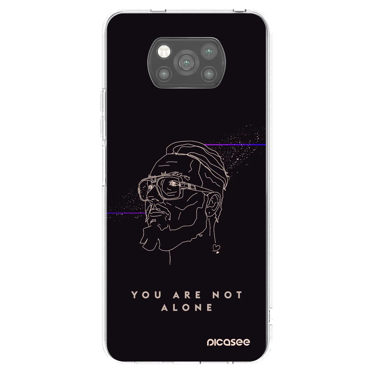 Picasee silikonový černý obal pro Xiaomi Poco X3 Pro - You are not alone