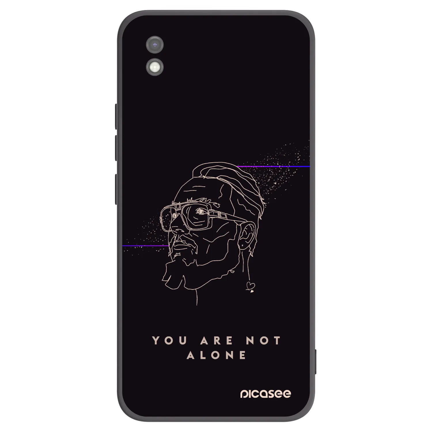 Picasee silikonový černý obal pro Xiaomi Redmi 9AT - You are not alone