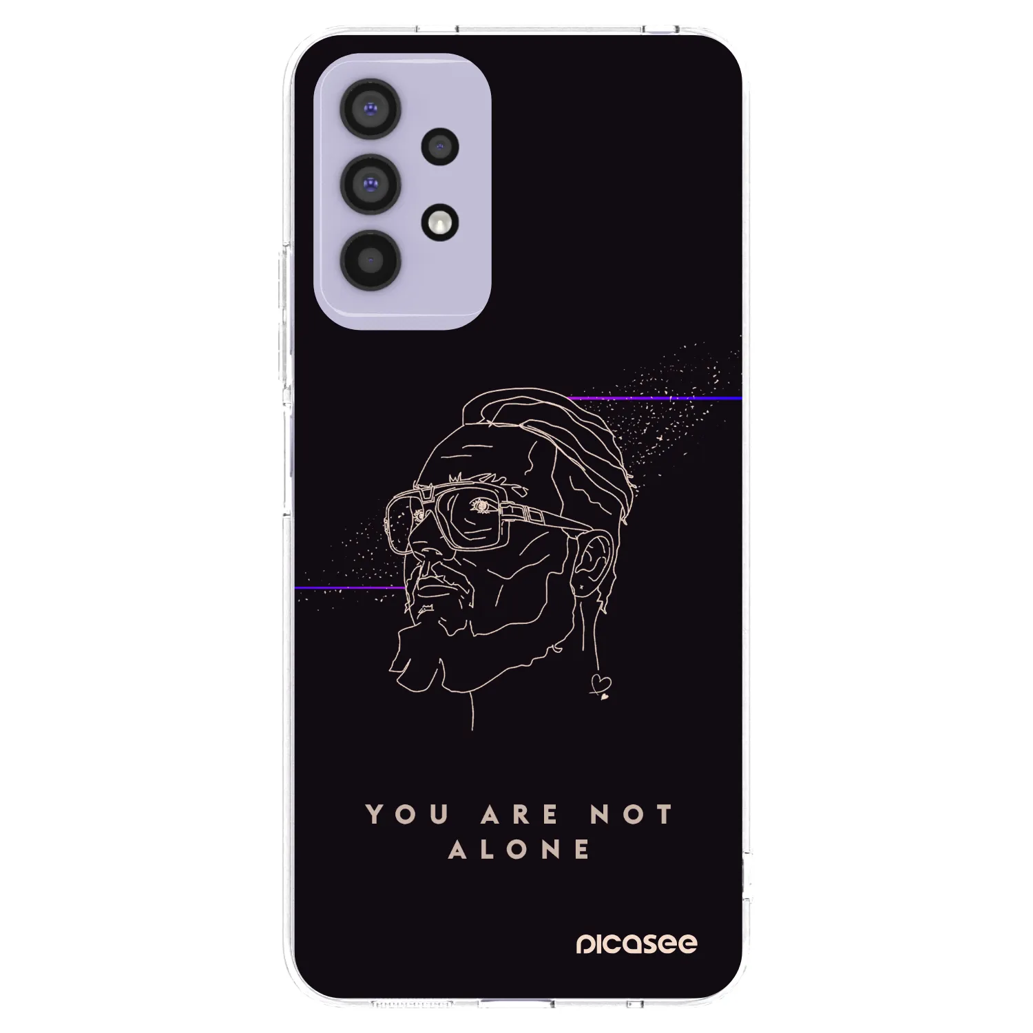 Picasee silikonový průhledný obal pro Samsung Galaxy A32 4G SM-A325F - You are not alone