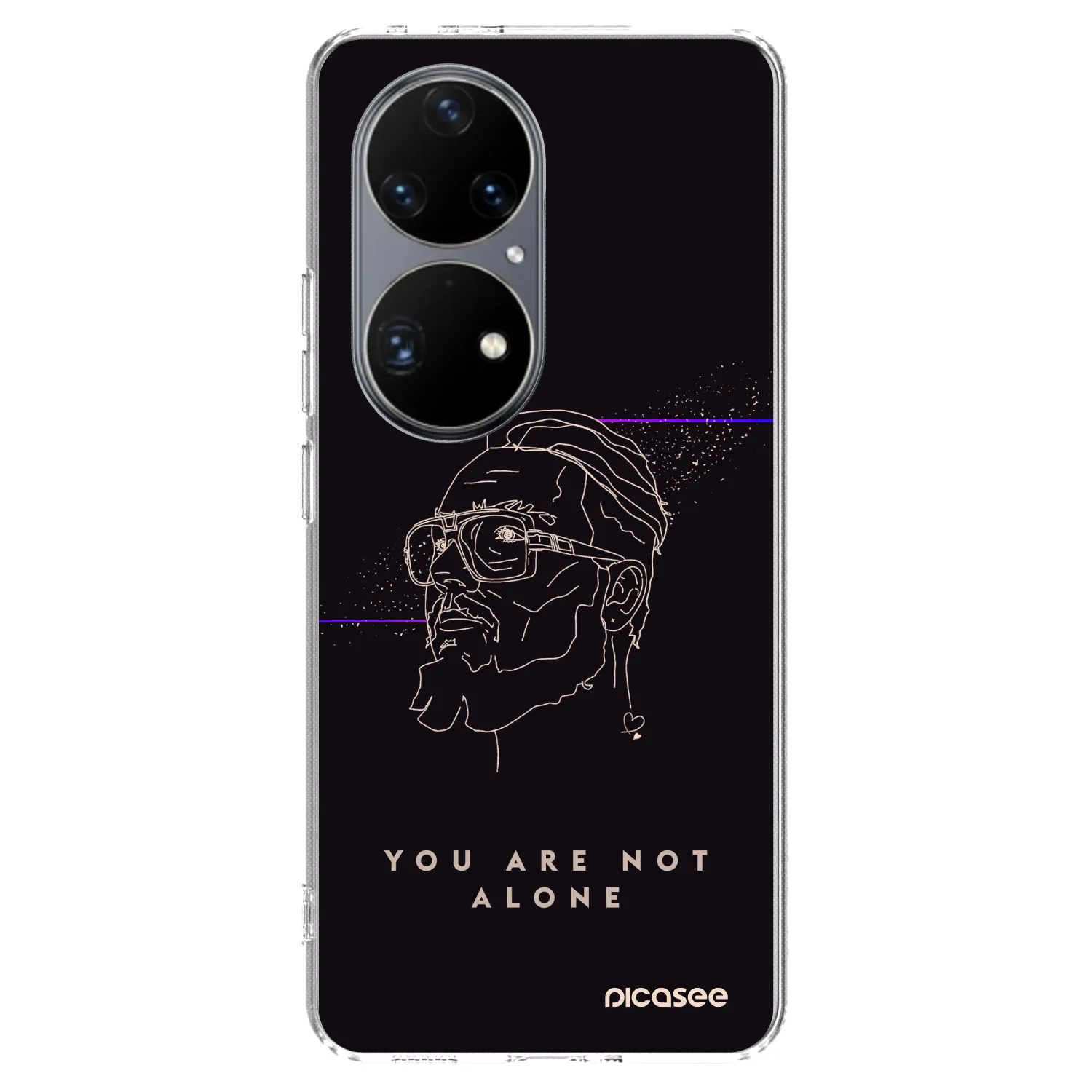 Picasee silikonový průhledný obal pro Huawei P50 - You are not alone