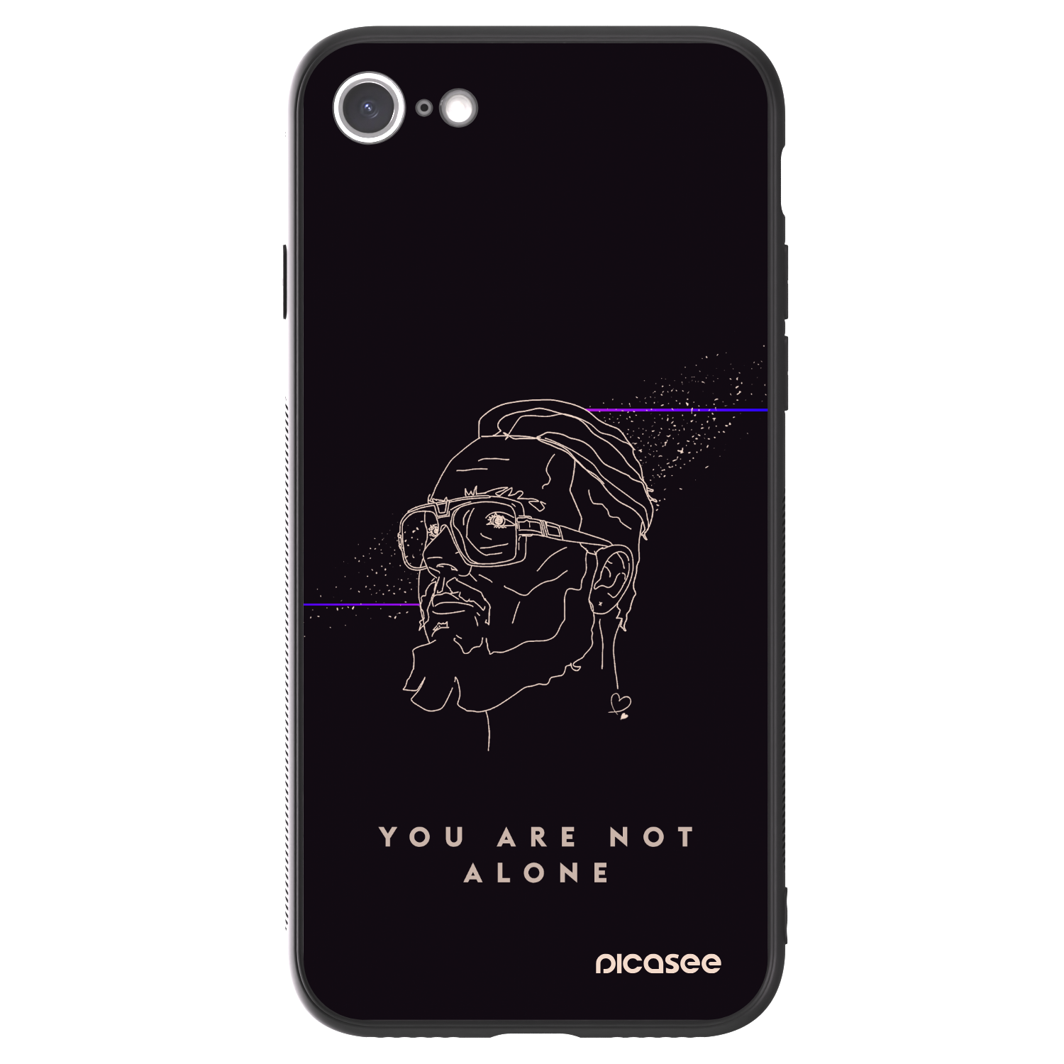 Picasee ULTIMATE CASE pro Apple iPhone 8 - You are not alone