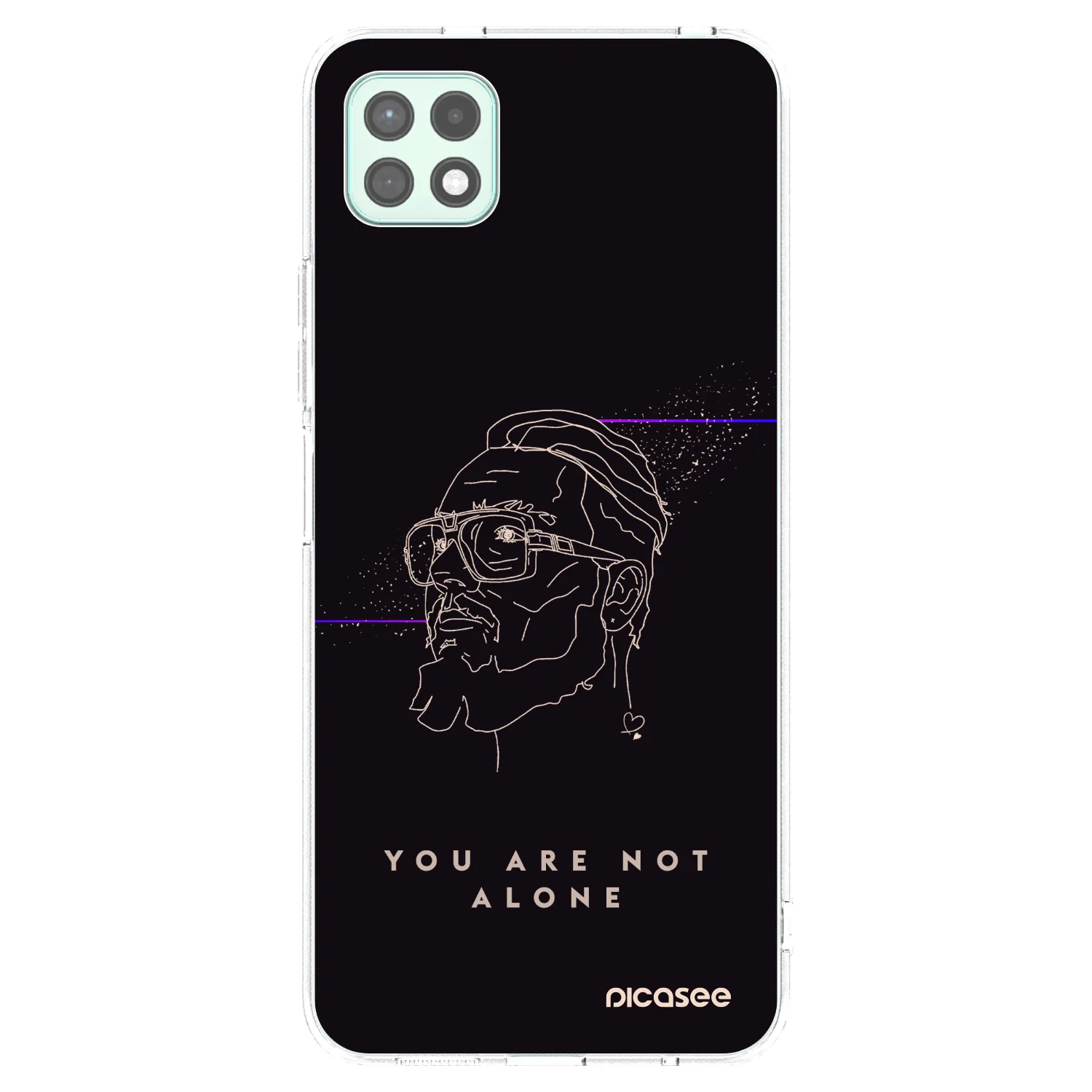 Picasee silikonový průhledný obal pro Samsung Galaxy A22 A226B 5G - You are not alone